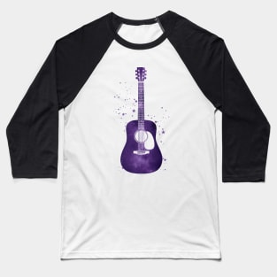 Dreadnought Style Acoustic Guitar Universe Texture Baseball T-Shirt